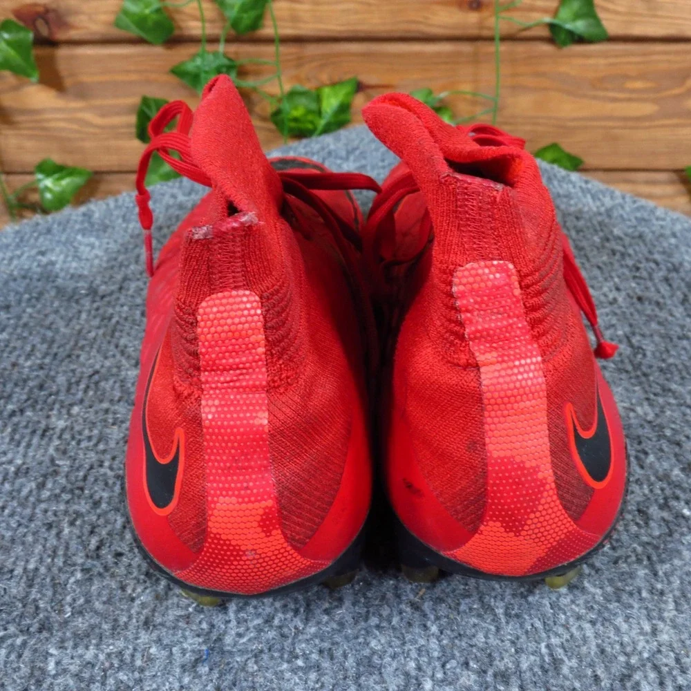 Nike Hypervenom Phantom III Kids Soccer Cleats Size 4.5 Firm Ground Red Black